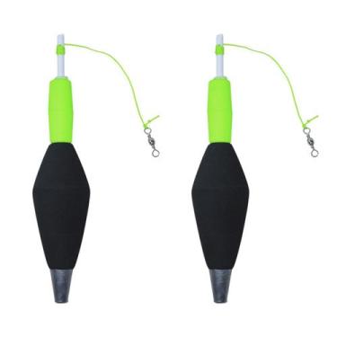 Imagem de Kit 2 Boias Torpedo Explosiva CL Pesca 40g 90% EVA Alta Sensibilidade 