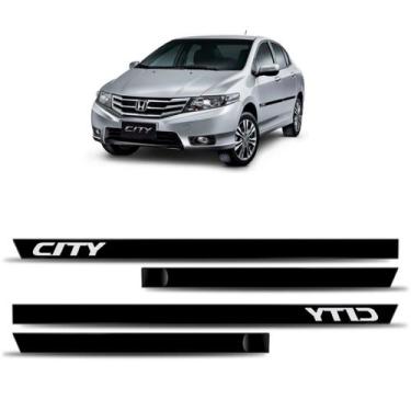 Imagem de Friso lateral honda city 4p - kit 4 peças - SANFIL