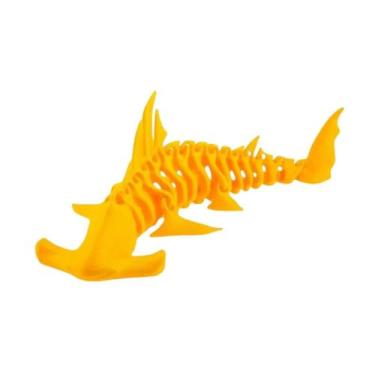 Imagem de Tubarão Martelo Articulado 3D  Brinquedo Flexível com Movimento Realis