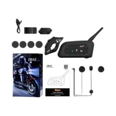 Imagem de Capacete De Motocicleta Bluetooth EJEAS V6 pro plus Para 6 Pilotos, Wa