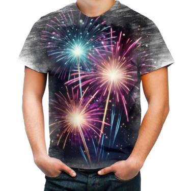 Imagem de Camiseta Desgaste Fogos de Artifício Rojões Ano Novo 3 - Kasubeck Stor