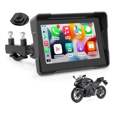 Imagem de Central Multimídia Para Moto Tela 6.25 IPS IP67 Com Apple CarPlay E An