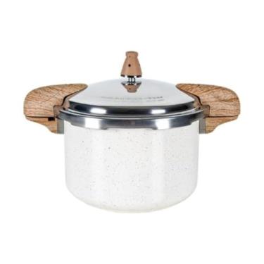 Imagem de Brinox - Panela de Pressão Antiaderente com Fundo de Indução 5,4L - Vanilla