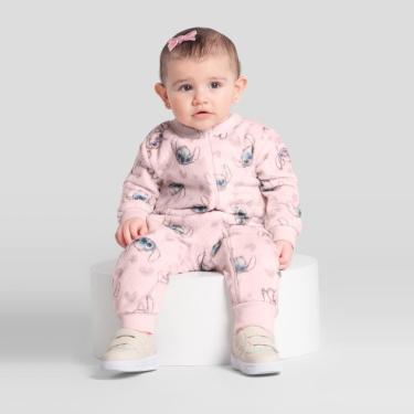 Imagem de Macacão bebê unissex peluciado do Stitch Brandili Baby