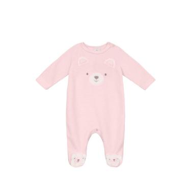 Imagem de Macacão bebê unissex com bordado de ursinho Brandili Baby