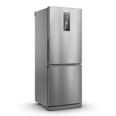 Imagem de Geladeira Panasonic BB64 Frost Free Inverter 475L, Aço escovado, 110V