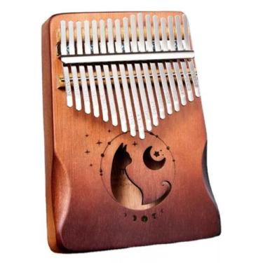 Imagem de kalimba 17 chaves Original madeira , piano de dedo africano - Miwayer