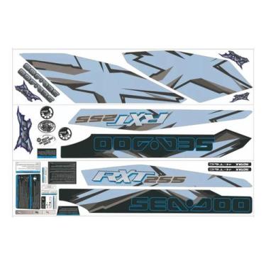 Imagem de Kit Adesivo Compatível Seadoo RXT 255 2008 Azul Bebê - SPTS