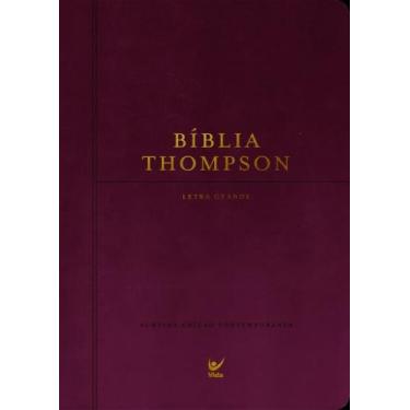 Imagem de Bíblia Thompson - Letra Grande - Com Indice - Capa Luxo Vinho - VIDA E