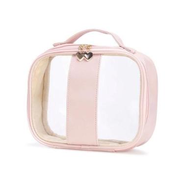 Imagem de Necessaire Impermeável de PVC e PU - Personalizada - no-brand, Pink la