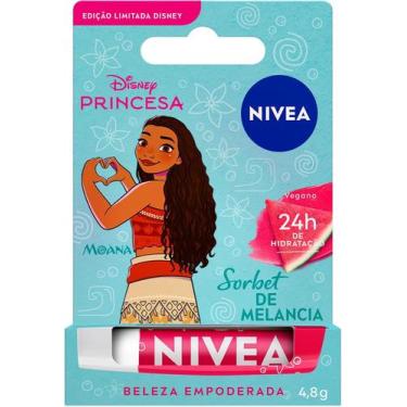 Imagem de Hidratante Labial Nivea Disney Princesa Moana Sorbet de Melancia 4,8g
