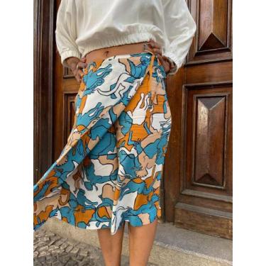 Imagem de Saia Bermuda Ruth - Casa Cléo, Estampado, PP