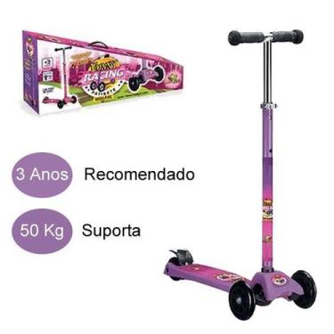 Imagem de Patinete 4 Rodas Sem Luz  Menina Funny Racing - Art Brink
