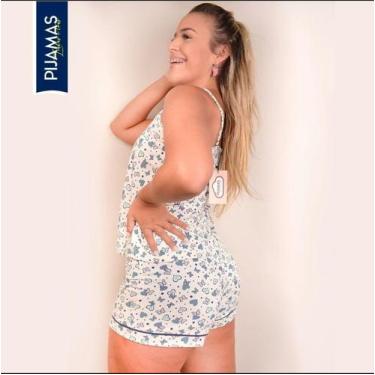 Imagem de baby dool feminino de algodão - pijamas linhas e tons, Marfim, M