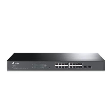 Imagem de Switch Smart Gigabit com 16 Portas RJ45 10-100-1000 e 2 Slots SFP TL-SG2218 Gerenciamento em Nuvem TP-Link