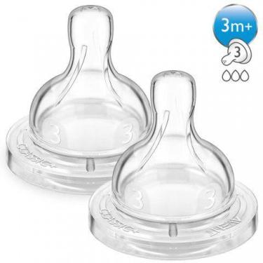Imagem de Bico Para Mamadeira Classic N.3 +3m c/2 Philips Avent