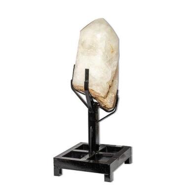 Imagem de Pedra Quartzo Cristal Ponta Retificada com Base - 29Kg - 75cm - Crista