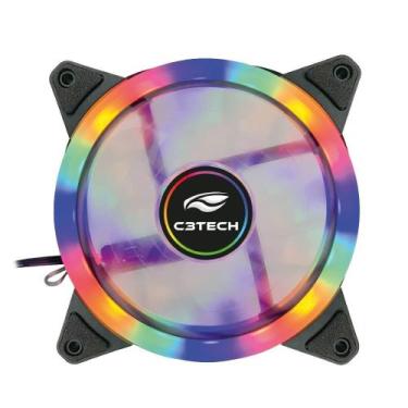 Imagem de Cooler Fan Rgb 5 Cores Super Refrigeração E Silencioso 120mm - C3Tech
