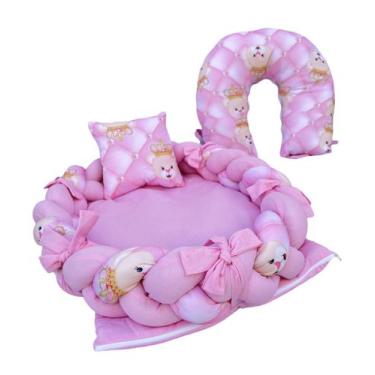 Imagem de Kit Ninho com almofada para amamentação Ursa Pérola  - One baby