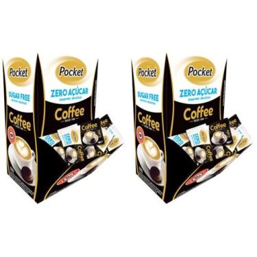 Imagem de Bala Zero Açúcar Café Coffee Pocket C/100 Unid - 2 Caixas - Pocket Cof