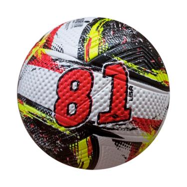 Imagem de Bola de Futebol 81 Liga Oficial com Tecnologia Termodalponte e Forro em Microfibra Preto+Vermelho Dalponte Único