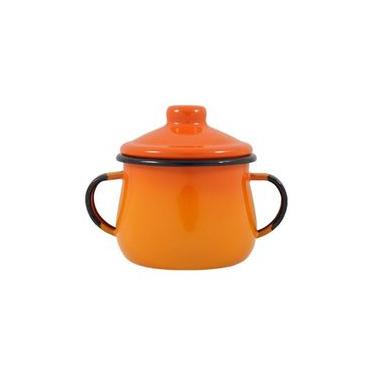Imagem de Açucareiro Esmaltado Laranja 380 Ml Ewel