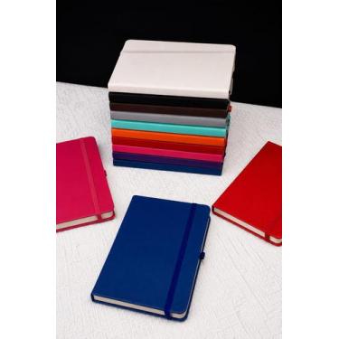 Imagem de kit Com 50 Cadernetas Costuradas Estilo Moleskine Com Pauta/Desconto e