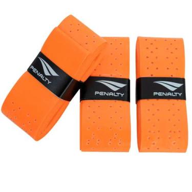 Imagem de Kit 3 UN Overgrip Penalty Antiderrapante Perfurado Para Raquete, Laran