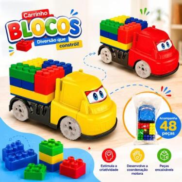 Imagem de Carrinho com blocos Deko Blocos I brinquedos de menino Ref 313 GGB Bri