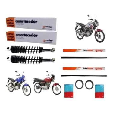 Imagem de KIT BENGALAS e AMORTECEDOR traseiro honda Titan 150/fan 150 - KIT MANO