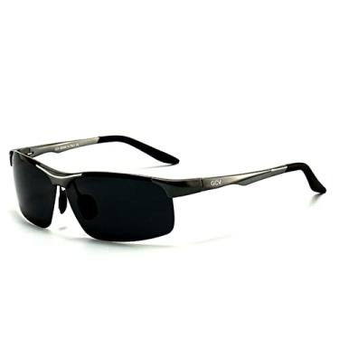 Imagem de Óculos de Sol Esportivo de Alumínio Condução GCV Ultraleve Polarizado com Proteção Uv400 (C1)
