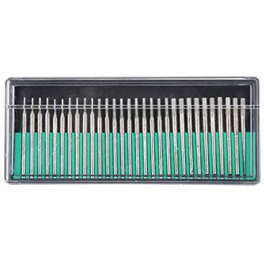 Imagem de Cabeça de moedor, agulha de diamante durável, cabeça de moagem elétrica 30 peças de mármore cilíndrico para moagem de vidro