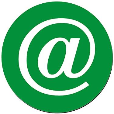 Imagem de Mouse Pad Redondo Arroba em PVC TopGet (Verde)