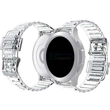 Imagem de Pulseira LT20 LTIMPORTS, compativel com Galaxy Watch6 - Galaxy Watch 6 Classic - Galaxy Watch5 - Galaxy Watch 5 Pro - Galaxy Watch4 - Galaxy Watch 4 Classic (Transparente)
