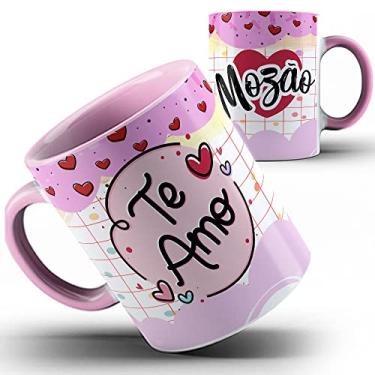 Imagem de Caneca rosa xícara Te amo mozão