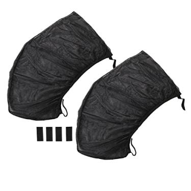 Imagem de Cortina de janela de carro, 2 pacotes de sombra de beb¨º para janela de carro, tampa de sombra de nylon universal preta oferece prote??o completa contra raios UV e brilho do sol, cortina de privac