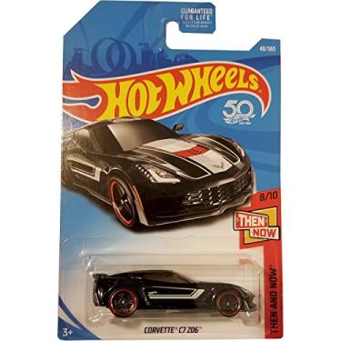 Imagem de Hot Wheels 2018 Then And Now Corvette C7 Z06 48/365, Black