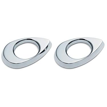 Imagem de Kuryakyn Acessório de iluminação de motocicleta 2846: Suporte de seta dianteira Kellermann para Harley-Davidson Street Glide, grande, cromado, 1 par