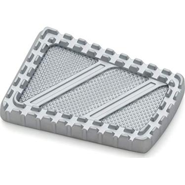 Imagem de Kuryakyn Controle de pé de motocicleta 3574: almofada de freio Riot para motocicletas Harley-Davidson FL 1980-2019, prata