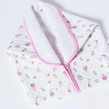 Imagem de Cobertor Menina Baby Sac  Jolitex Com Detalhes Em Rosa