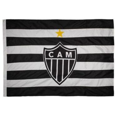 Imagem de Bandeira Oficial Do Atlético Mineiro 1,35X1,95M Dupla Face 3 Panos - B