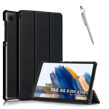 Imagem de Capa Case Preta Para Galaxy Tab A8 X200 X205  + Caneta