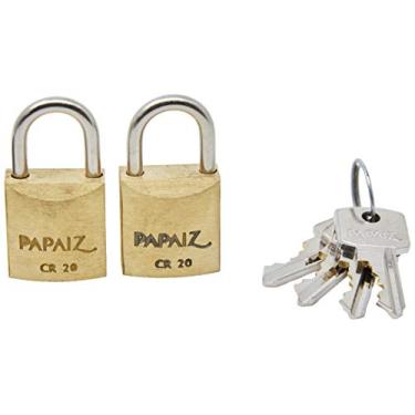 Imagem de Cadeado De Latão, Papaiz, CR20, 2 Unidades - Twin Pack