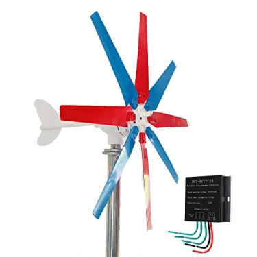 Imagem de Kit de gerador de turbina eólica, motor de turbina eólica de 8000W com kit de geração de energia do controlador de carga para uso doméstico,48v