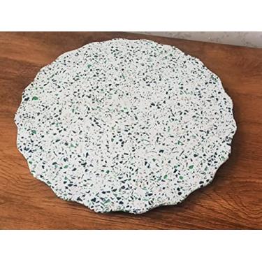 Imagem de Prato em Granilite para bolos e frios - 33 cm Branco