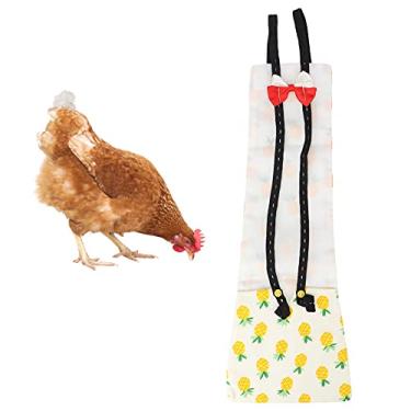 Imagem de Pssopp Fraldas de Frango Laváveis e Reutilizáveis Impermeáveis Fraldas de Estimação Gravata de Fraldas de Pato Fraldas de Patinho para Galinhas de Aves [Abacaxi L] Suprimentos