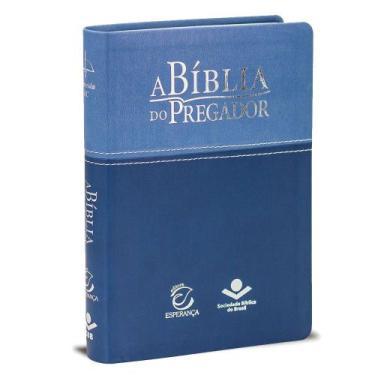 Imagem de A Bíblia Do Pregador  Arc  Média  Azul Claro E Escuro