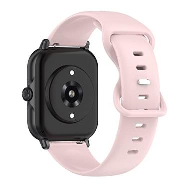 Imagem de Hoopyeecase Esporte assistir banda Compatível com Samsung Galaxy Watch 3 41mm Band, Amazfit GTS 2/GTS 2e, 20mm Suave Silicone Pulseira Substituição pulseira de relógio para mulheres homens