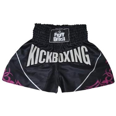 Imagem de Short Calção Kick Boxing - Pre/Ros - P