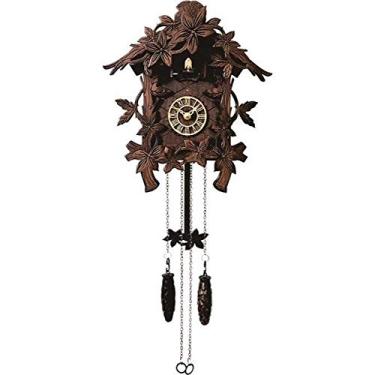 Imagem de Relógio De Parede Herweg Ref: 530004-084 Cuco Madeira Ipê